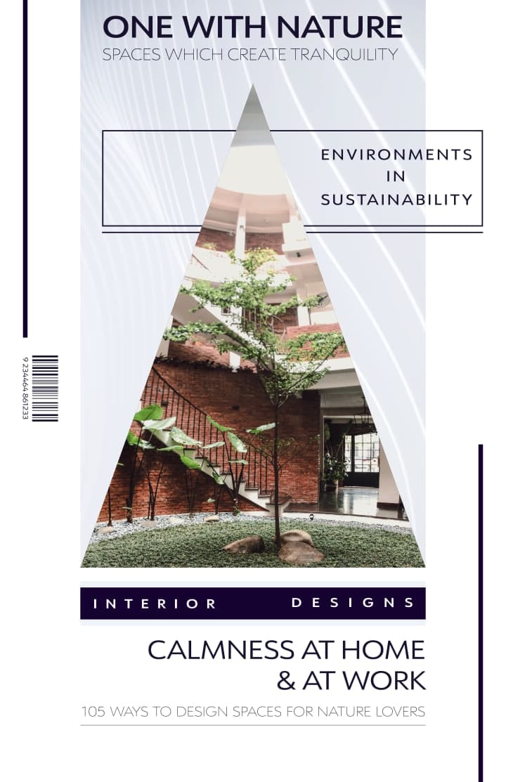This magazine design showcases soft colours and a picture which fits the general composition.
